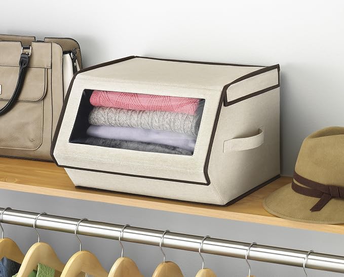 Whitmor Stackable Window Storage Box，6 pack