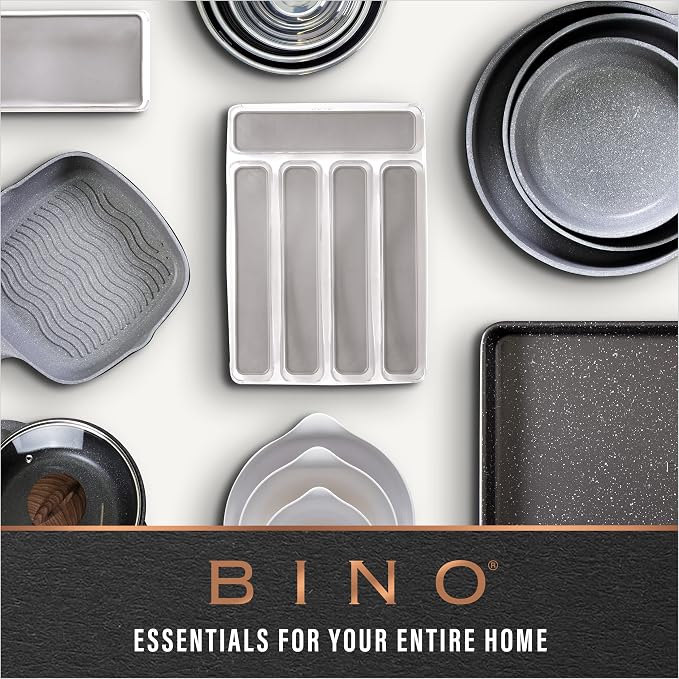 BINO | Plastic Storage Bins, Small - 12 Pack, Clear | THE SOHO COLLECTION | Pantry Organizers and Storage Containers Fridge Organizer Bins Kitchen Cabinet Organizer Medicine Cabinet Bin