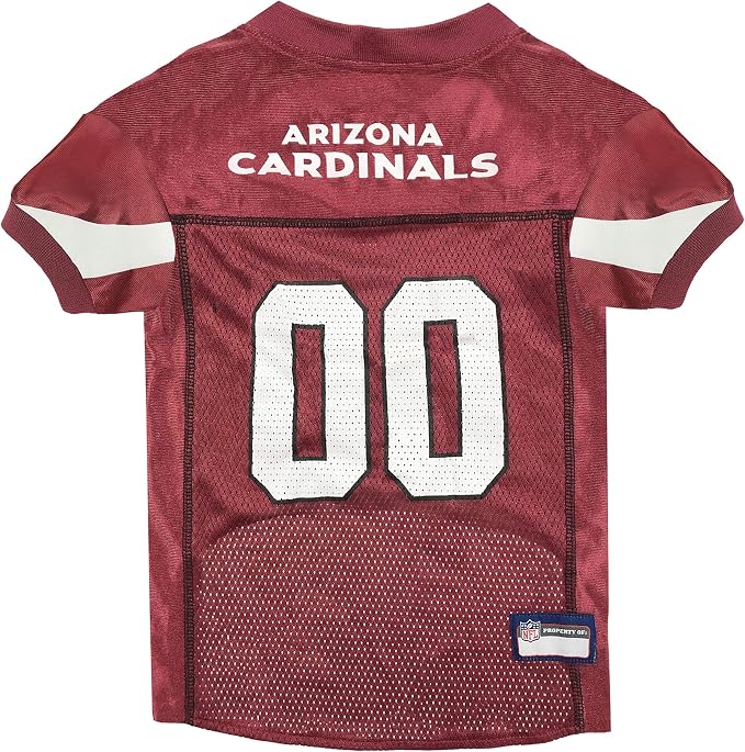 Pets First NFL Arizona Cardinals Dog Jersey, Size Small, Football Shirt Costume for Pet, Dog Sports T-Shirt, NFL Team Clothing for Cats, Licensed Pet Apparel Available in 7 Sizes and 32 Teams