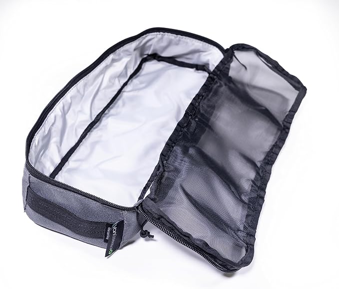 Packing Cube with Transparent Mesh Top Small - Charcoal Gray