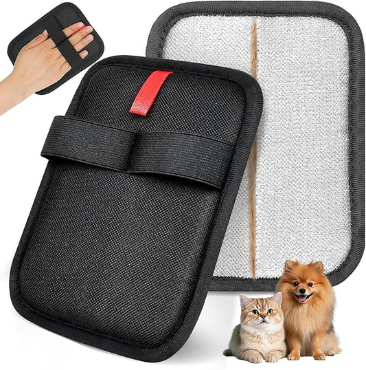 Pet Hair Removal Gloves - Gentle Deshedding Brush for Dogs & Cats, Efficient Fur & Hair Removal, Perfect for Home & Outdoor Use, Comfortable, Easy to Clean & Durable