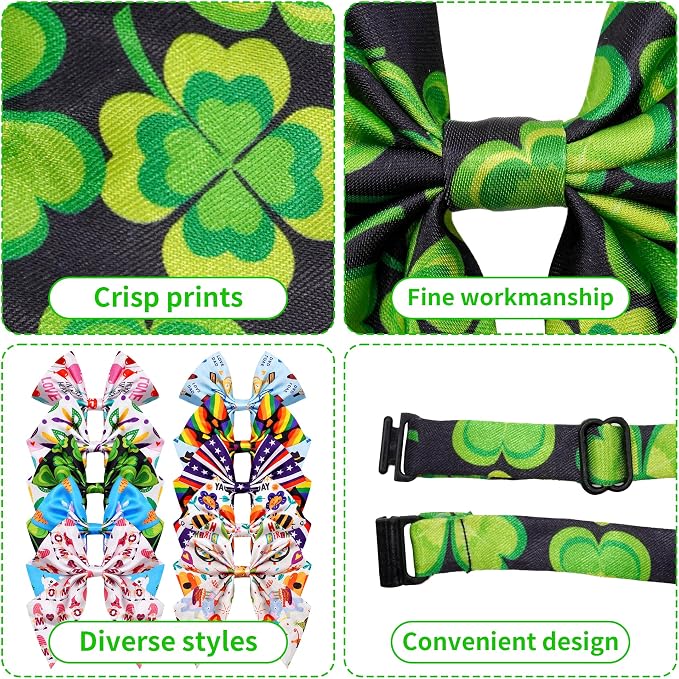PET SHOW 10 Pack Holiday Spring Sailor Dog Bowties for Small Dogs