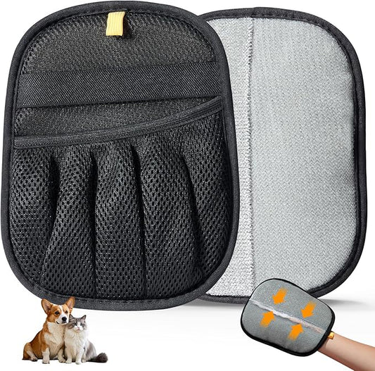 Pet Hair Remover for Laundry - Electrostatic Pet Hair Remover for Laundry, Couch, Carpet, Furniture & Pet Grooming – Reusable Cat Dog Hair Magic Brush Mitt (1 PCS)