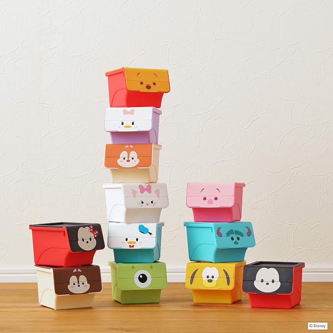 Sanka Disney Tsum Tsum Pluto (Width 4.0 x Depth 4.8 x Height 3.2 inches (10.2 x 12.2 x 8.2 cm), Small Items, Storage Box, Flock, Quattro Dfrq-PL, Made in Japan