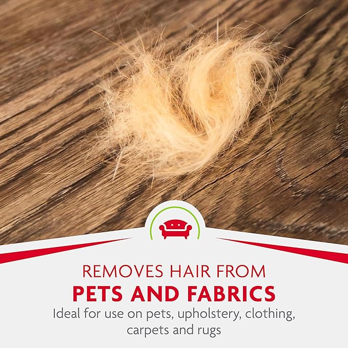 FURminator Hair Collection Rubber Brush For Cats Removes Loose Hair On Pets, Upholstery, Clothing, Carpets And Rugs For Easy Cleanup, 1 Count