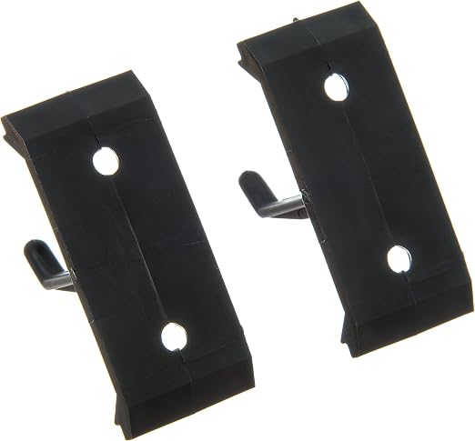Carlisle FoodService Products Roll 'N Grip Plastic Broom Holder Wall Mount, Bathroom Organizer, Kitchen Organizer with Quick Release for Kitchen, Restaurant, Home, 1.75 Inches, Black, (Pack of 12)