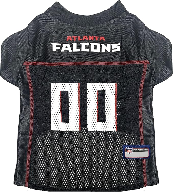 Pets First NFL Atlanta Falcons Dog Jersey, Size Medium, Football Shirt Costume for Pet, Dog Sports T-Shirt, NFL Team Clothing for Cats, Licensed Pet Apparel Available in 7 Sizes and 32 Teams
