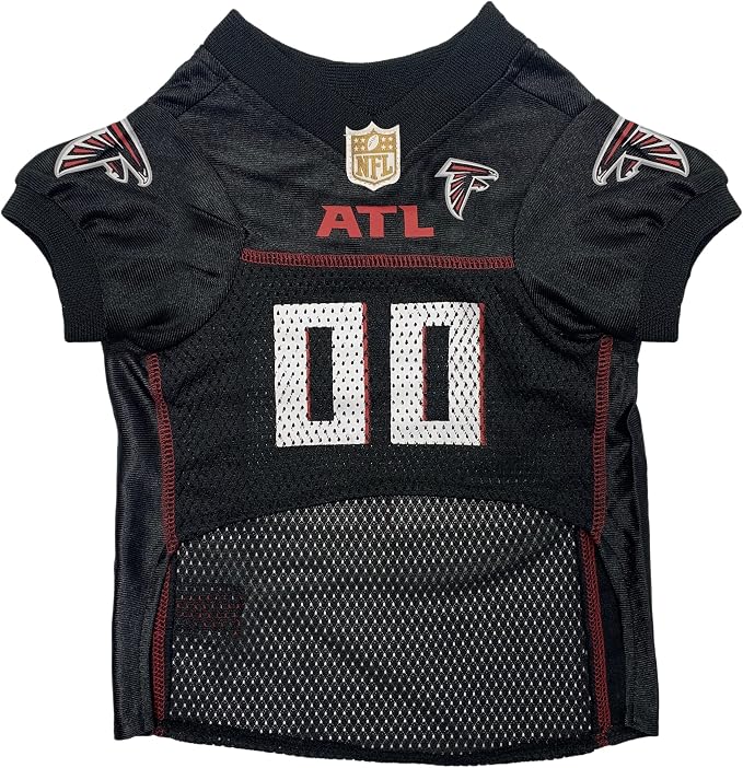 Pets First NFL Atlanta Falcons Dog Jersey, Size Medium, Football Shirt Costume for Pet, Dog Sports T-Shirt, NFL Team Clothing for Cats, Licensed Pet Apparel Available in 7 Sizes and 32 Teams