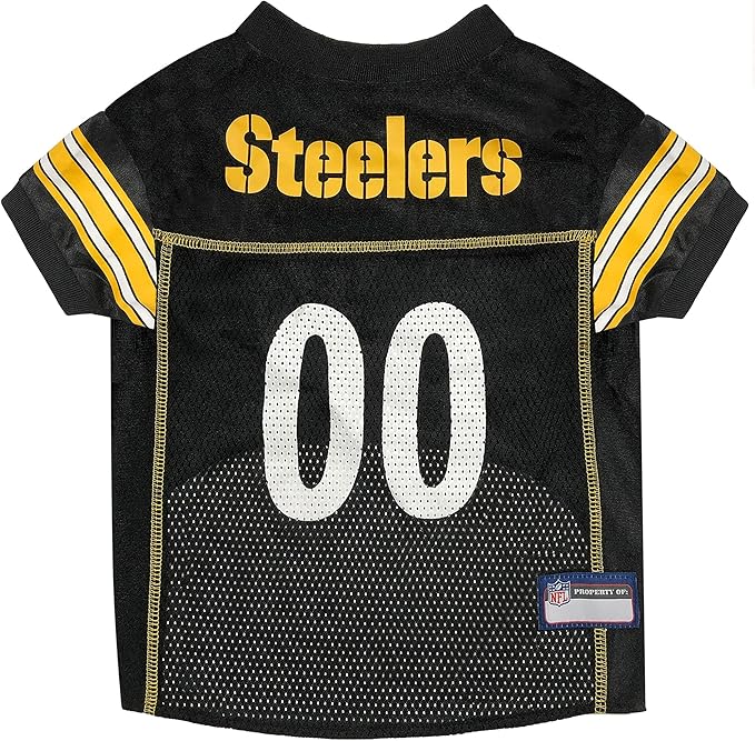Pets First NFL Pittsburgh Steelers Dog Jersey, Size XX-Large, Football Shirt Costume for Pet, Dog Sports T-Shirt, NFL Team Clothing for Cats, Licensed Pet Apparel Available in 7 Sizes and 32 Teams