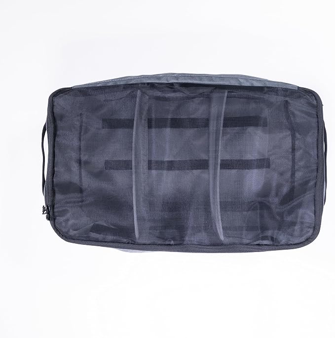 Packing Cube with Transparent Mesh Top X-Large - Charcoal Gray