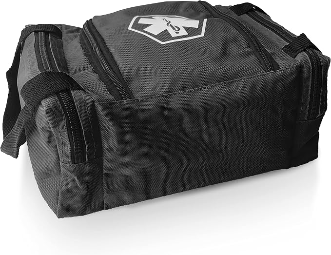 ASA TECHMED First Aid Responder EMS Emergency Medical Trauma Bag EMT, Fire Fighter, Police Officer, Paramedics, Nurse, Black