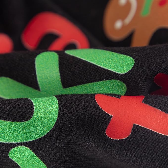 Fitwarm Official Cookie Tester Funny Dog Shirt, Christmas Dog Clothes for Small Dogs Boy Girl, Holiday Doggy Tshirt, Pet Outfit, Gingerbread, Black, Red, Green, XXL
