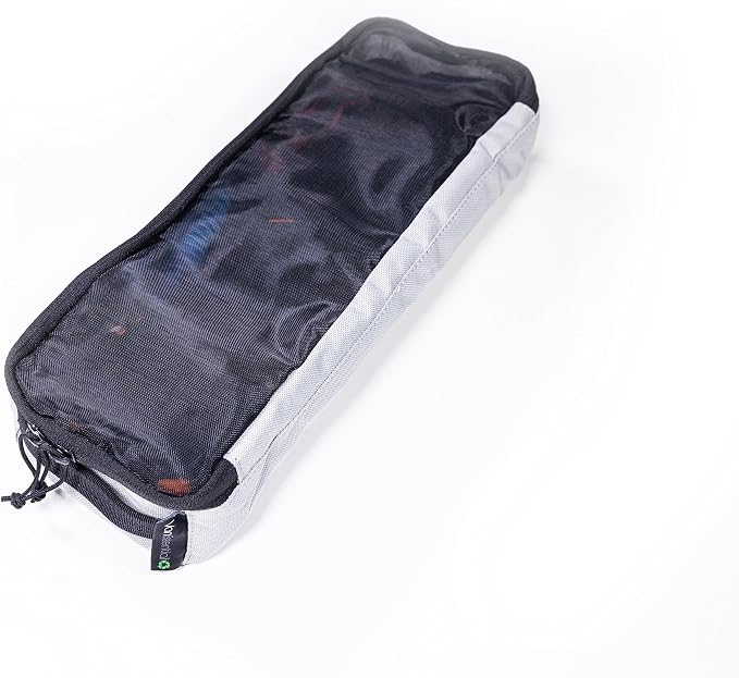 Packing Cube with Transparent Mesh Top Small - Cool Gray