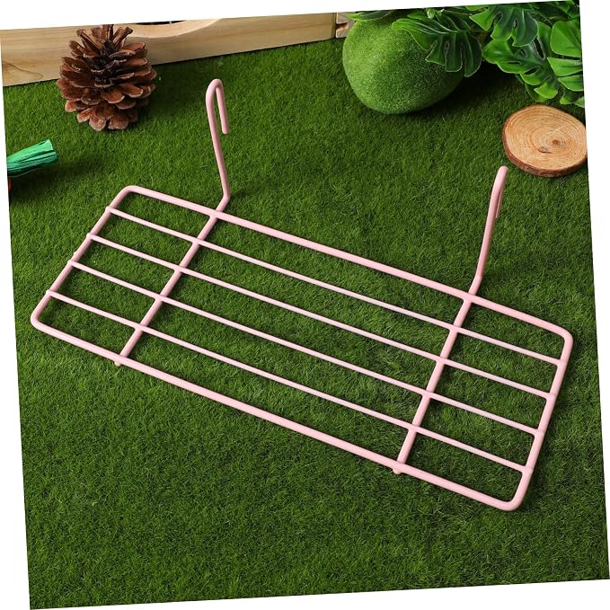 Ipetboom 1pc Iron Wall Shelf for Parrots Sturdy Iron Frame Hanging Shelf Easy Installation Bird Perch for Pet Decoration Color for Animals to Play and Rest