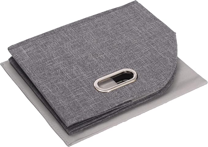 Foldable Dog Toy Basket-Dog Toys Bin-Dog Toy box-Storage Basket with Handle,Organizer Bin for Pet Toys, Blanket, Shelves, Closet -gray