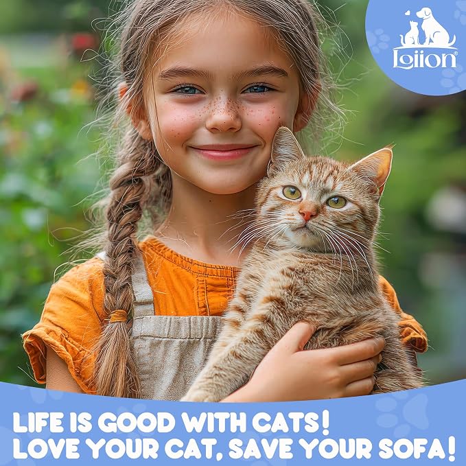 Loiion Cat Scratch Proof Furniture Protector Waterproof Sofa Cover 150"x71" | Pet-Friendly Couch Protector, Anti-Scratch & Anti-Slip Sofa Cover For Cats Dogs Kids, Machine Washable