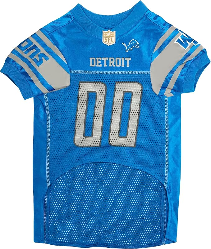 Pets First NFL Detroit Lions Dog Jersey, Size XX-Large, Football Shirt Costume for Pet, Dog Sports T-Shirt, NFL Team Clothing for Cats, Licensed Pet Apparel Available in 7 Sizes and 32 Teams