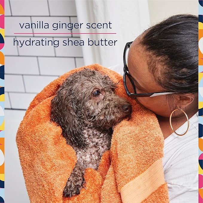 Pet Life Unlimited Dog Shampoo and Conditioner 2-in-1 Spray, 16 oz, Plant-Based, Vanilla Ginger Scent, Gentle Foaming Spray for Hydrating, Cleansing & Deodorizing, Made in USA (Pack of 1)