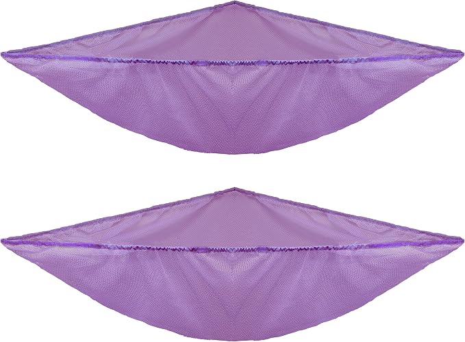 Simple Houseware 2 Pack Stuffed Animal Toy Hammock Net, Purple | Jumbo Size Corner Wall Storage for Kids Room