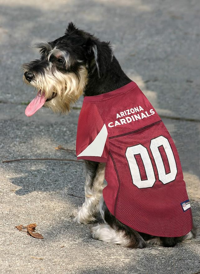 Pets First NFL Arizona Cardinals Dog Jersey, Size Small, Football Shirt Costume for Pet, Dog Sports T-Shirt, NFL Team Clothing for Cats, Licensed Pet Apparel Available in 7 Sizes and 32 Teams