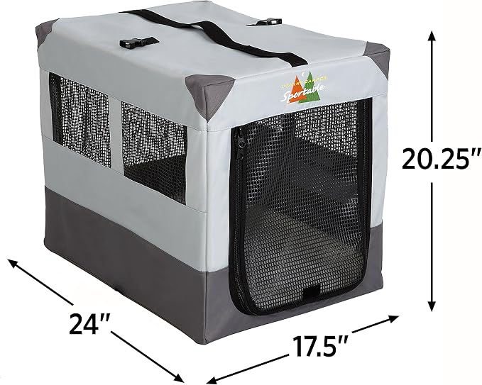 MidWest Canine Camper 24-inch Portable Tent Crate for Dogs