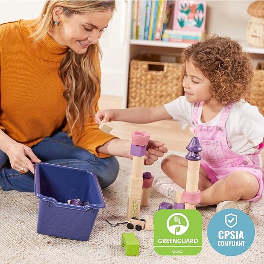 ECR4Kids Scoop Front Storage Bins, Multipurpose Organization, Earthtone, 10-Piece | Durable plastic, GREENGUARD Gold Certified, 1.2 gallon capacity, lightweight & nestable, built-in handle, classroom/home use