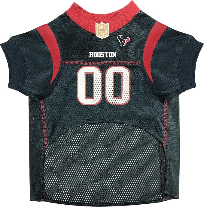 Pets First NFL Houston Texans Dog Jersey, Size Small, Football Shirt Costume for Pet, Dog Sports T-Shirt, NFL Team Clothing for Cats, Licensed Pet Apparel Available in 7 Sizes and 32 Teams
