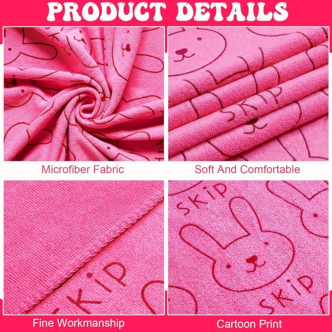 Peryiter 8 Pcs Dog Drying Towels Bulk 55'' x 28'' Pet Grooming Absorbent Microfiber Dog Bath Towels Quick Drying Puppy Bathing Towel for Small Medium Large Cats Pets Bathing Grooming(Pink)
