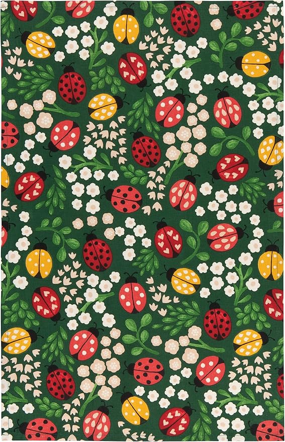 Danica Jubilee Ladybugs Cotton Dishtowel