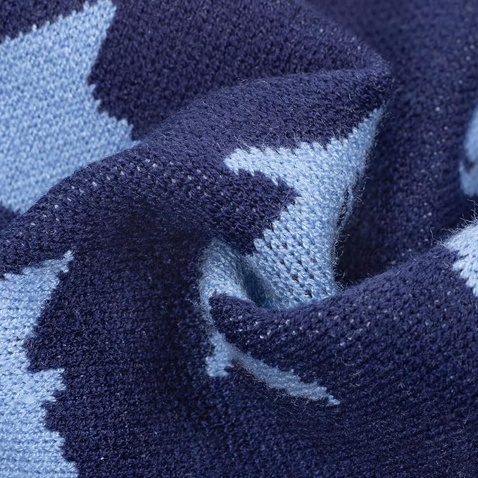 Fitwarm Shark Dog Sweater, Winter Clothes for Small Dogs Boy Girl, Blue, XS