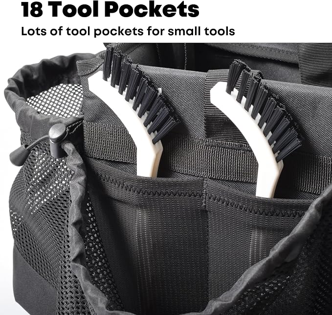 Pro Caddy for House Cleaning, Auto Detailing, Bike Detailing, Cleaning Supplies and Tools, Jet Black