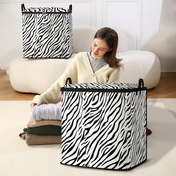 2pcs blanket storage bag for under bed,closet organizers 95L | clothing sweater sheet bedding comforter duvet quilt pillow toy storage bags with lids,dorm room essentials for containers