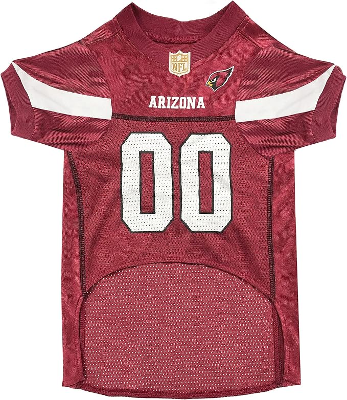 Pets First NFL Arizona Cardinals Dog Jersey, Size XX-Large, Football Shirt Costume for Pet, Dog Sports T-Shirt, NFL Team Clothing for Cats, Licensed Pet Apparel Available in 7 Sizes and 32 Teams