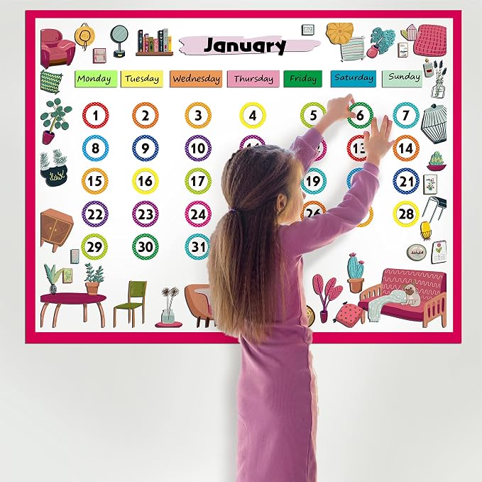 144 Large Round Number Stickers, 12 Sheets Consecutive Polka Dot Number 1-36 Label Self-Adhesive Number Stickers Erasable with PET Film for Indoor, Outdoor Office, Classroom, Storage, Boxes (3” Each)