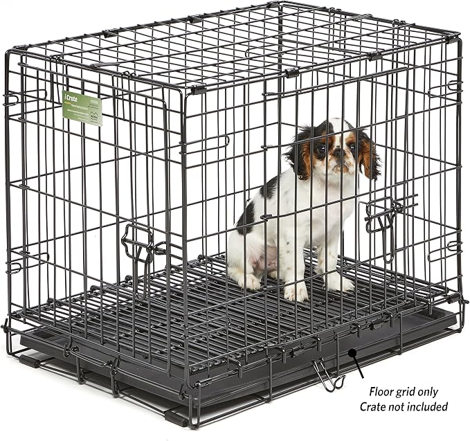 MidWest Homes for Pets Floor Grid for Dog Crate; Elevated Floor Grid; Fits Models 1324TD, 1524, 1524DD, 424, 424DD, 1924, 1924DD, 1624 Curved Slide Bolt Latch, 1624DD Curved Slide Bolt Latch