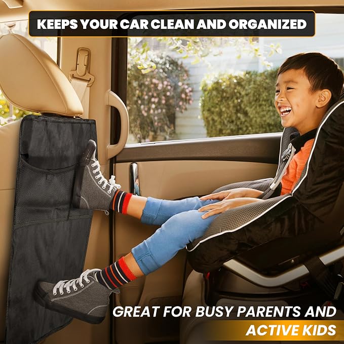 EcoNour Car Kick Mats Back Seat Protector