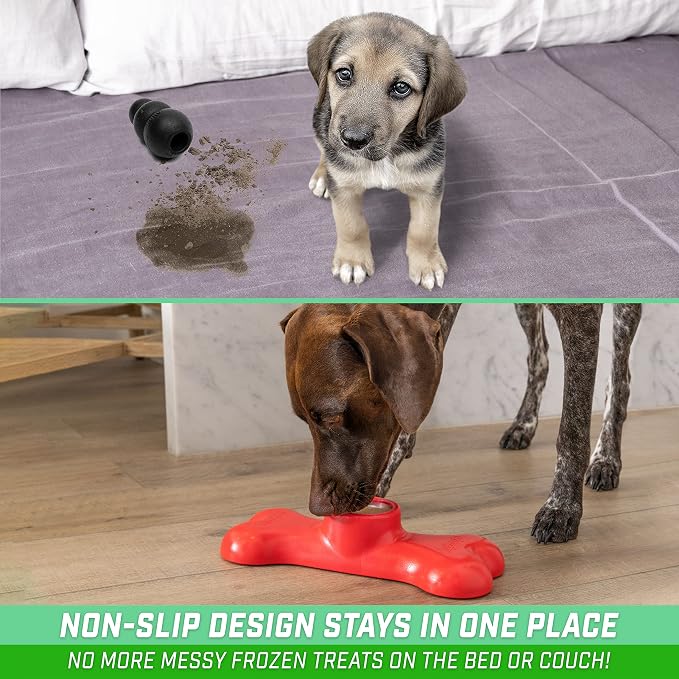 GoSports Pets PupsCream Parlor - Non-Slip Ice Cream & Frozen Dog Treat Holder