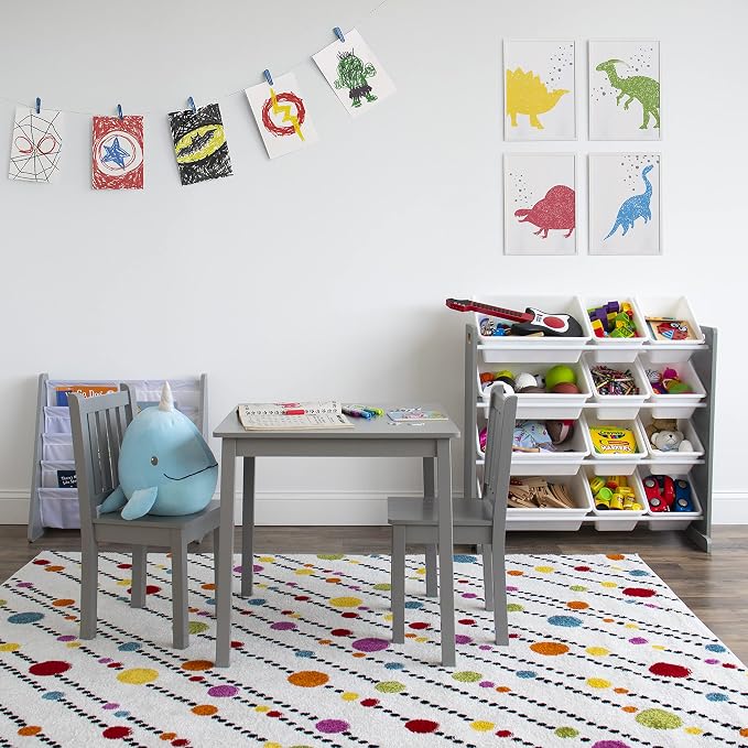 Humble Crew Kids Toy Organizer with 12 Bins, 4 Tier Storage for Playroom