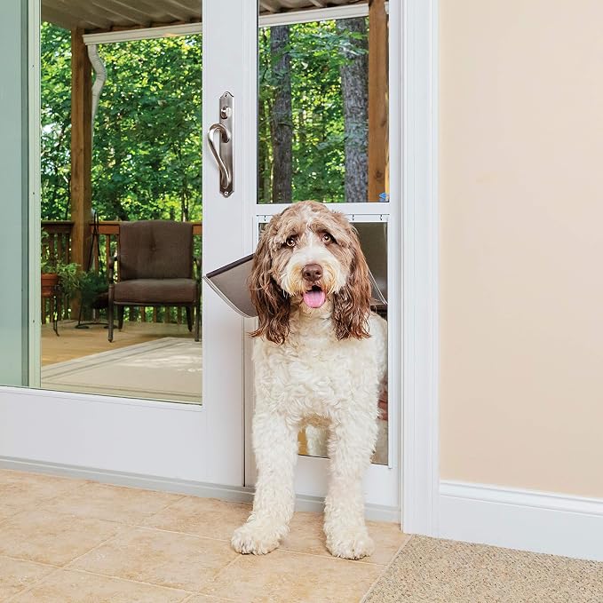 PetSafe Sliding Glass Pet Door, 1 Piece, XL Dogs to 220 lb, White