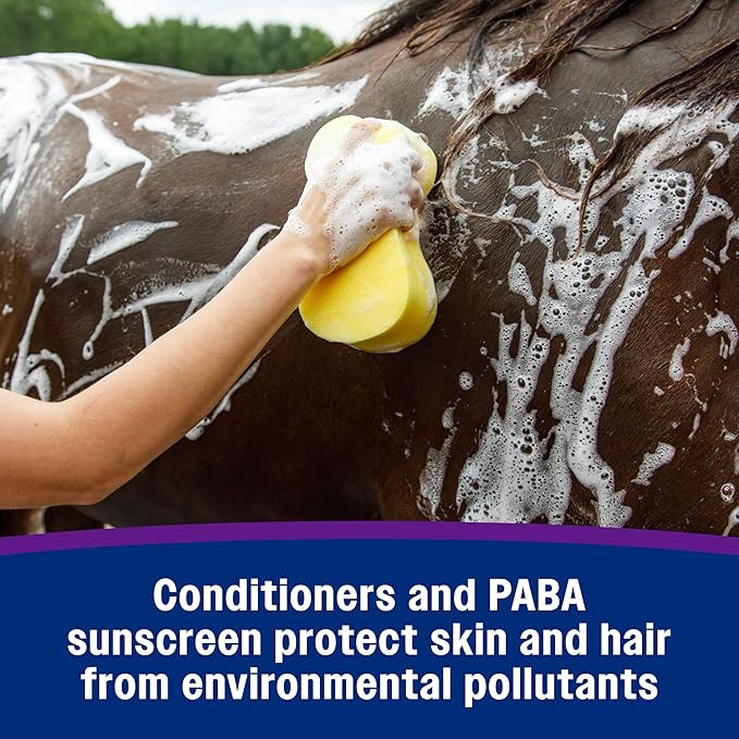 Farnam Vetrolin Bath, Ultra-Hydrating Argan Oil Conditioning Shampoo, Enhances Shine, Soothes Dry Skin, for Horses and Dogs, 64 oz.
