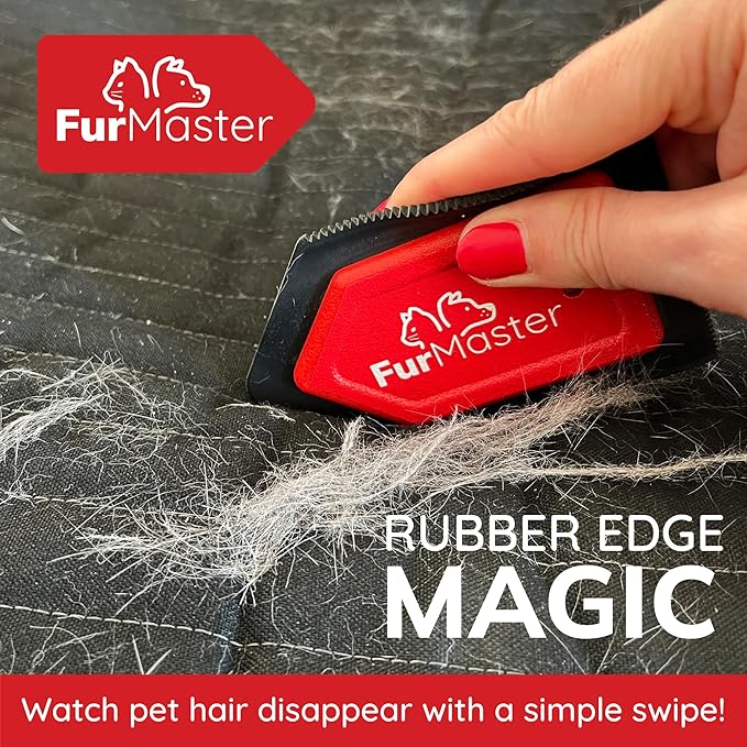 JJ KENT FurMaster - Pet Hair Remover for Furniture - Dog and Cat Fur Remover - Perfect Hair Removal Tool for Furniture and Vehicles