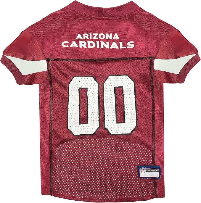 Pets First NFL Arizona Cardinals Dog Jersey, Size XX-Large, Football Shirt Costume for Pet, Dog Sports T-Shirt, NFL Team Clothing for Cats, Licensed Pet Apparel Available in 7 Sizes and 32 Teams