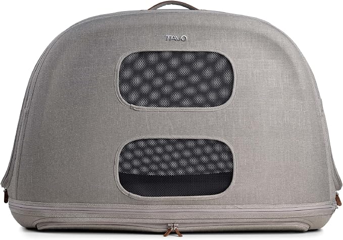 TAVO Pets Crispin Crash-Tested Dog & Cat Car Crate, Merle, Large