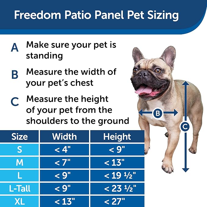 PetSafe Sliding Glass Pet Door, 1 Piece, Large-Tall Dogs to 130 lb, Bronze | Adjustable Height 75 7/8 to 80 11/16 Inches, No-Cut DIY Install into Existing Track, Magnetic Flap, Durable Aluminum Frame