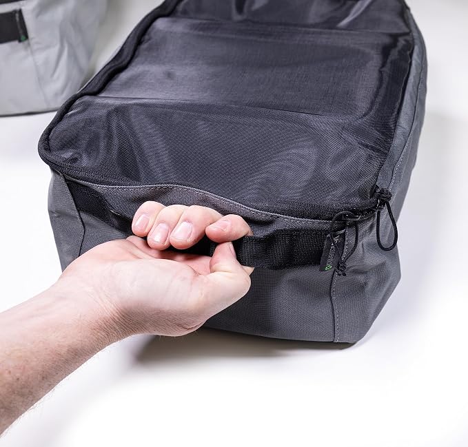 Packing Cube with Transparent Mesh Top X-Large - Charcoal Gray