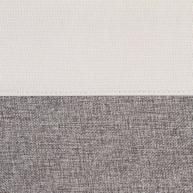 Sea Team Large Rectangle Canvas Open-Top Storage Baskets, 3-Pack | Collapsible Fabric Storage Bins with Handles, Closet Shelf Organizers, 15 x 10 x 10 Inches, Gray & White