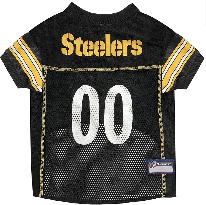 Pets First NFL Pittsburgh Steelers Dog Jersey, Size X-Large, Football Shirt Costume for Pet, Dog Sports T-Shirt, NFL Team Clothing for Cats, Licensed Pet Apparel Available in 7 Sizes and 32 Teams