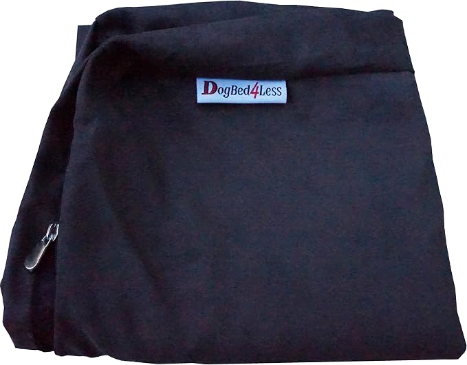 Dogbed4less XL Memory Foam Dog Bed for Medium Large Dogs with Orthopedic Comfort, Waterproof Liner and Espresso Washable Pet Bed Cover 47X29 Pillow