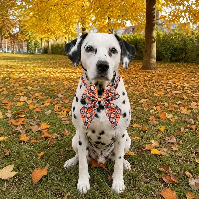 PET SHOW 10 Pack Fall Sailor Dog Bowties for Large Dogs