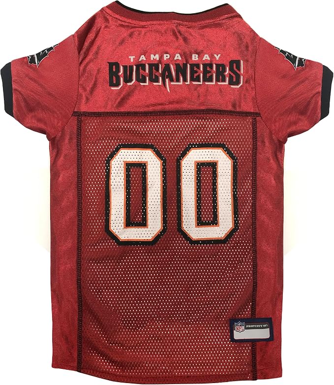 Pets First NFL Tampa Bay Buccaneers Dog Jersey, Size XX-Large, Football Shirt Costume for Pet, Dog Sports T-Shirt, NFL Team Clothing for Cats, Licensed Pet Apparel Available in 7 Sizes and 32 Teams